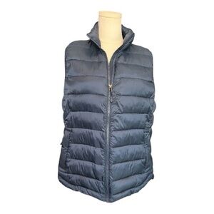 🆕 💙🧊 NWOT 32 DEGREES HEAT Navy Blue Lightweight Puffer Vest | Sz L
